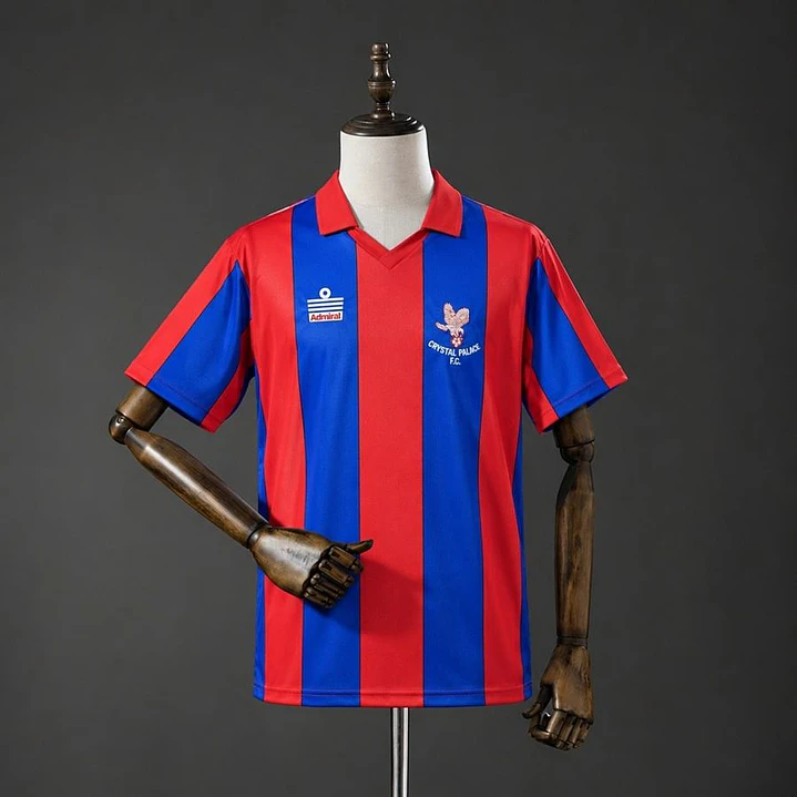 CAMISA CRYSTAL PALACE 87/88 CASA RETRÔ, Azul e vermelha 1