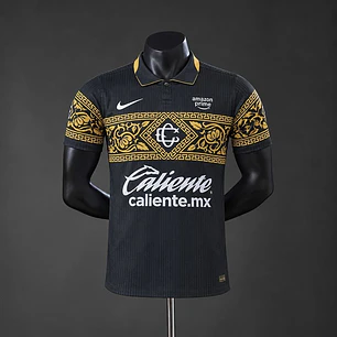 CAMISA CHIVAS GUADALAJARA 26/27 TERCEIRA, Preta e dourada, Versão Jogador Slim Fit