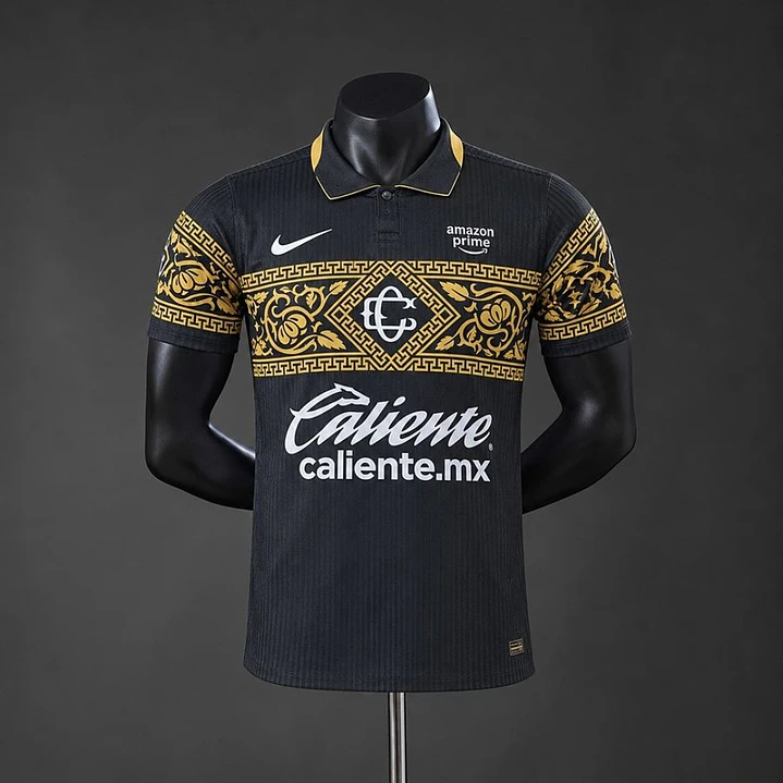CHIVAS GUADALAJARA 26/27 THIRD SHIRT, Black and gold, Player Version Slim Fit 1