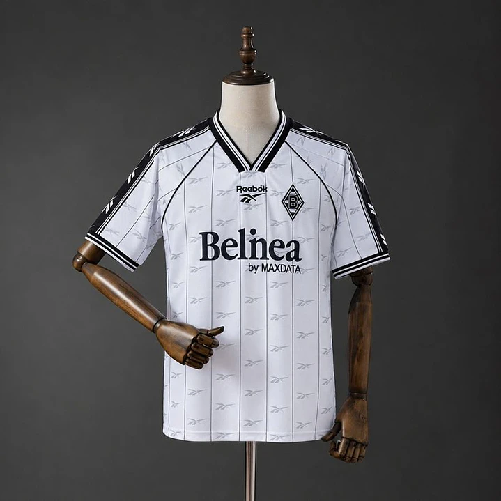 BORUSSIA MÖNCHENGLADBACH 97/98 HOME RETRO SHIRT, White 1
