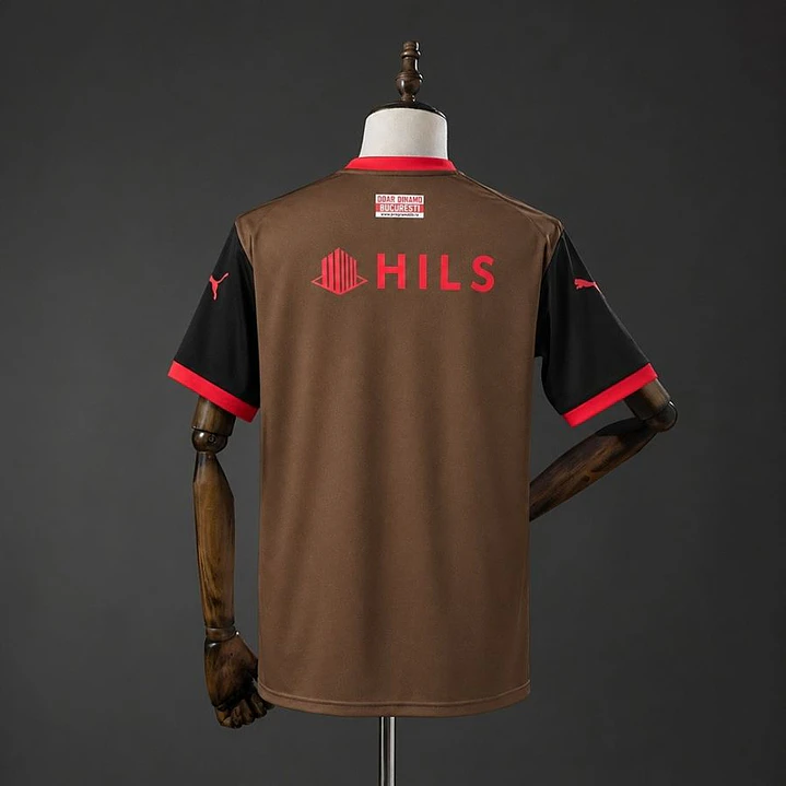CAMISA DINAMO BUCARESTE 26/27 TERCEIRA, Castanha e preta 2