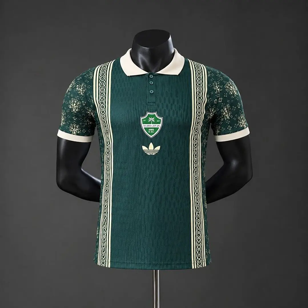 AL AHLI 26/27 SPECIAL EDITION RETRO STYLE SHIRT, Dark green, Player Version Slim Fit 1