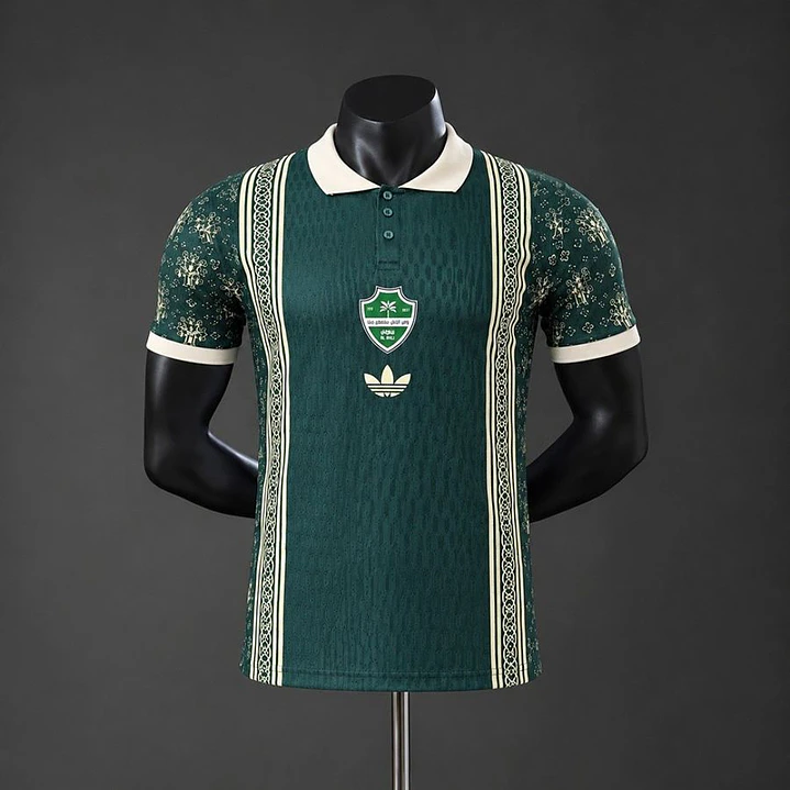 AL AHLI 26/27 SPECIAL EDITION RETRO STYLE SHIRT, Dark green, Player Version Slim Fit 1