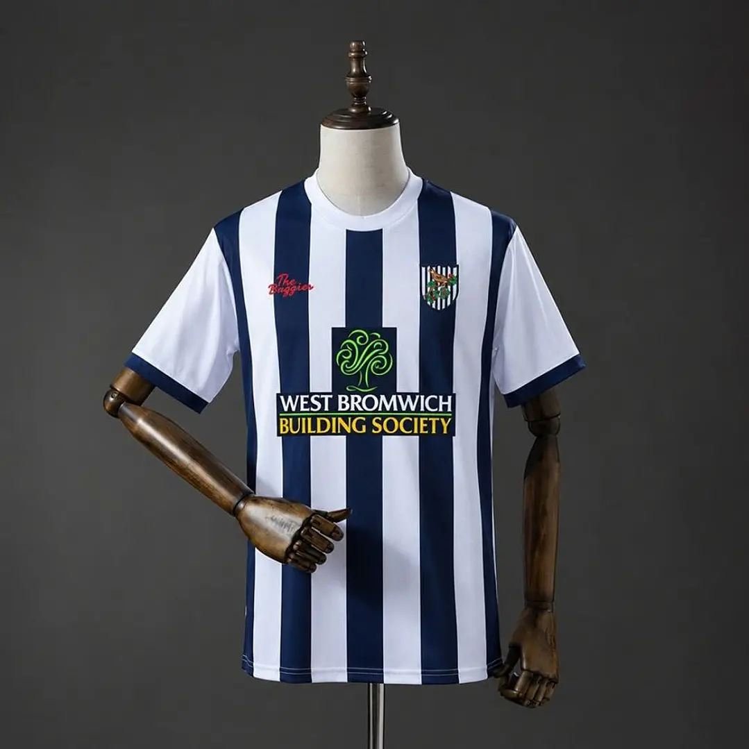 CAMISA WEST BROMWICH ALBION 02/03 CASA RETRÔ, Azul e branca 1
