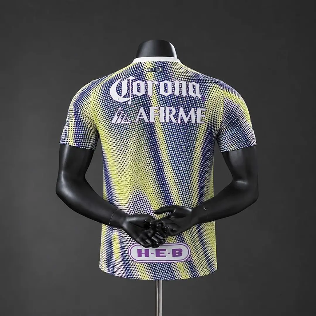 CAMISA TIGRES UANL 26/27 TERCEIRA, Branca, amarela e roxa, Versão Jogador Slim Fit 2