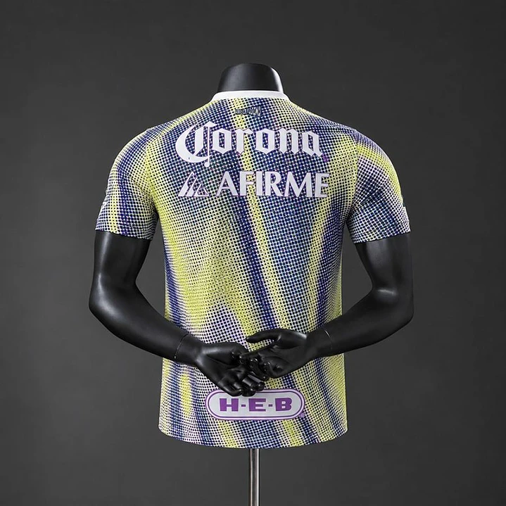 CAMISA TIGRES UANL 26/27 TERCEIRA, Branca, amarela e roxa, Versão Jogador Slim Fit 2
