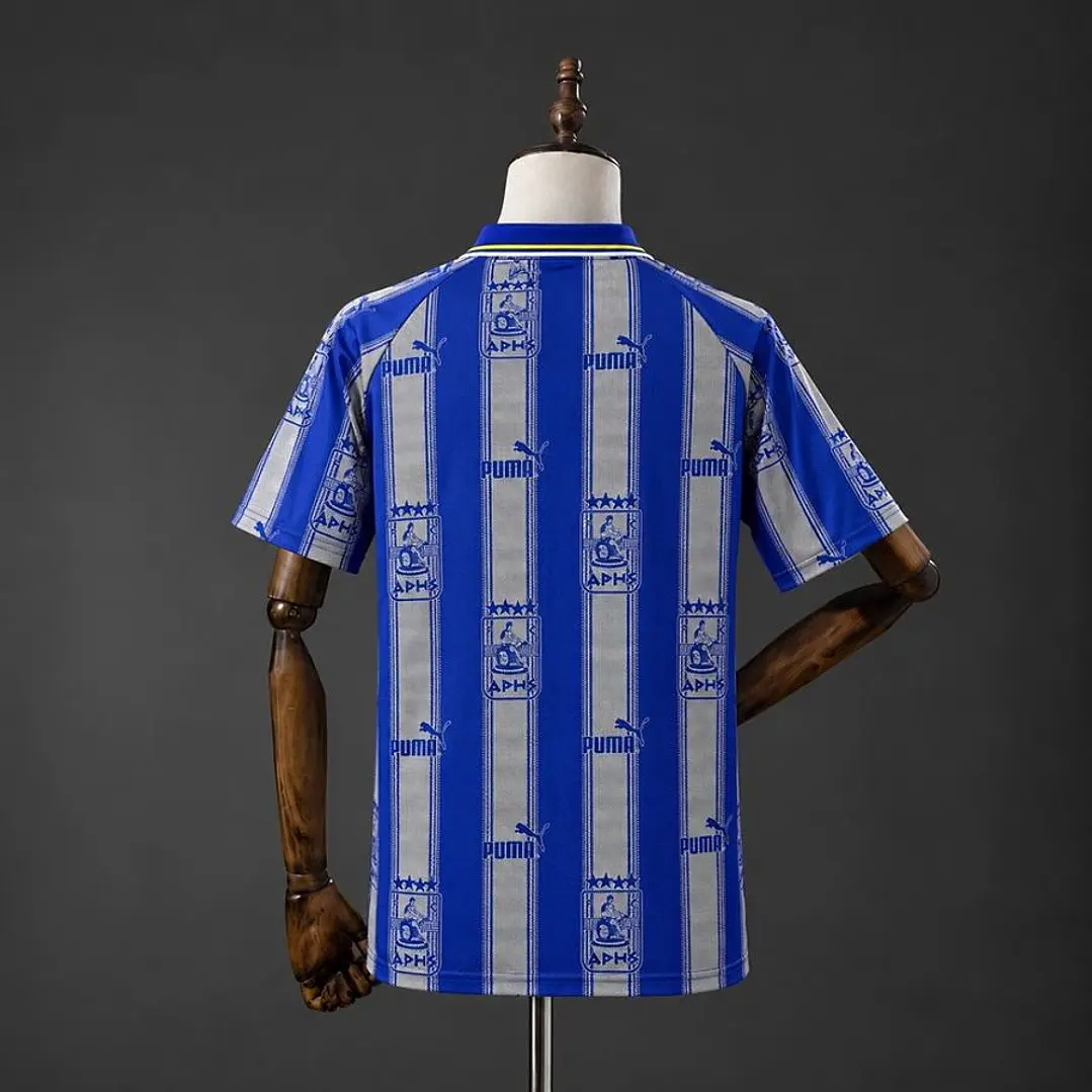 CAMISA ARIS SALÓNICA 98/99 TERCEIRA RETRÔ, Azul e cinza 2