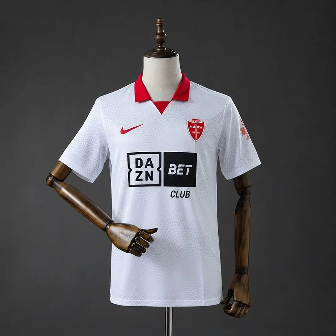 CAMISA MONZA 26/27 FORA, Branca e vermelha 1