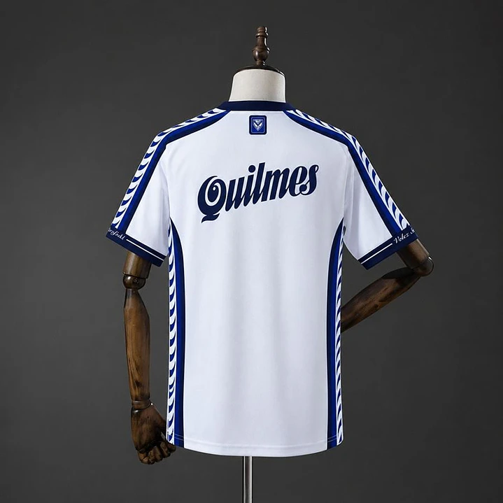 CAMISA VÉLEZ SARSFIELD 97/98 CASA RETRÔ, Branca e azul 2