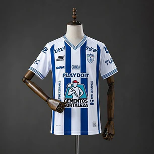 PACHUCA 26/27 HOME SHIRT, Blue and white