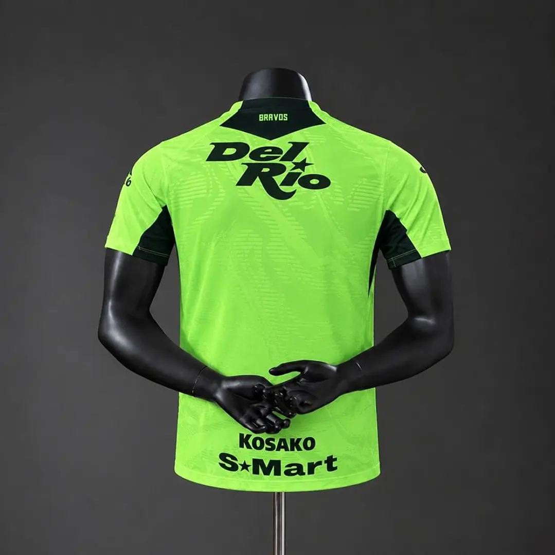 CAMISA FC JUÁREZ 26/27 CASA, Verde fluorescente, Versão Jogador Slim Fit 2
