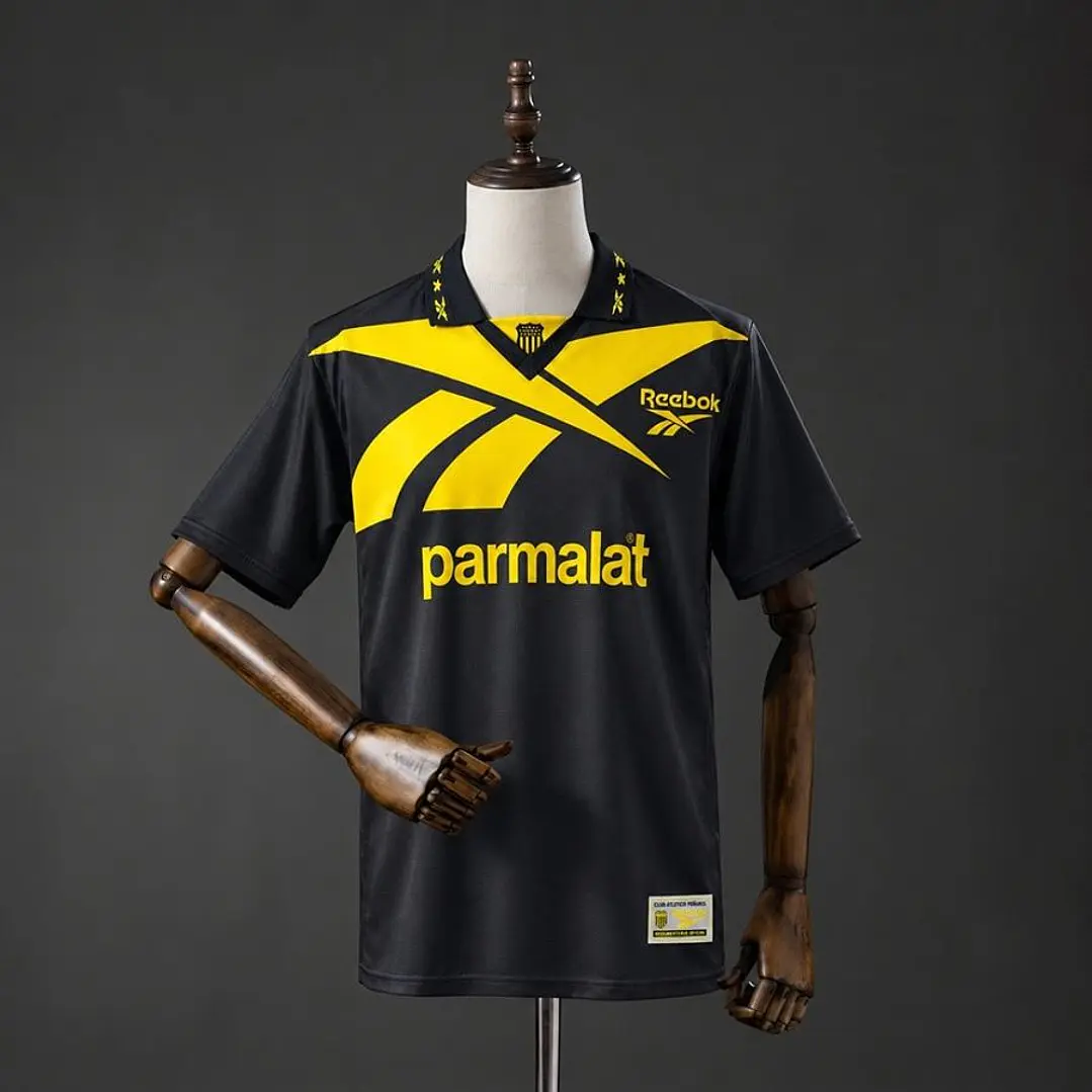 CAMISA PEÑAROL 98/99 FORA RETRÔ, Preta e amarela 1