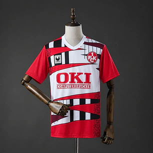 KAISERSLAUTERN 91/92 HOME RETRO SHIRT, Red and white