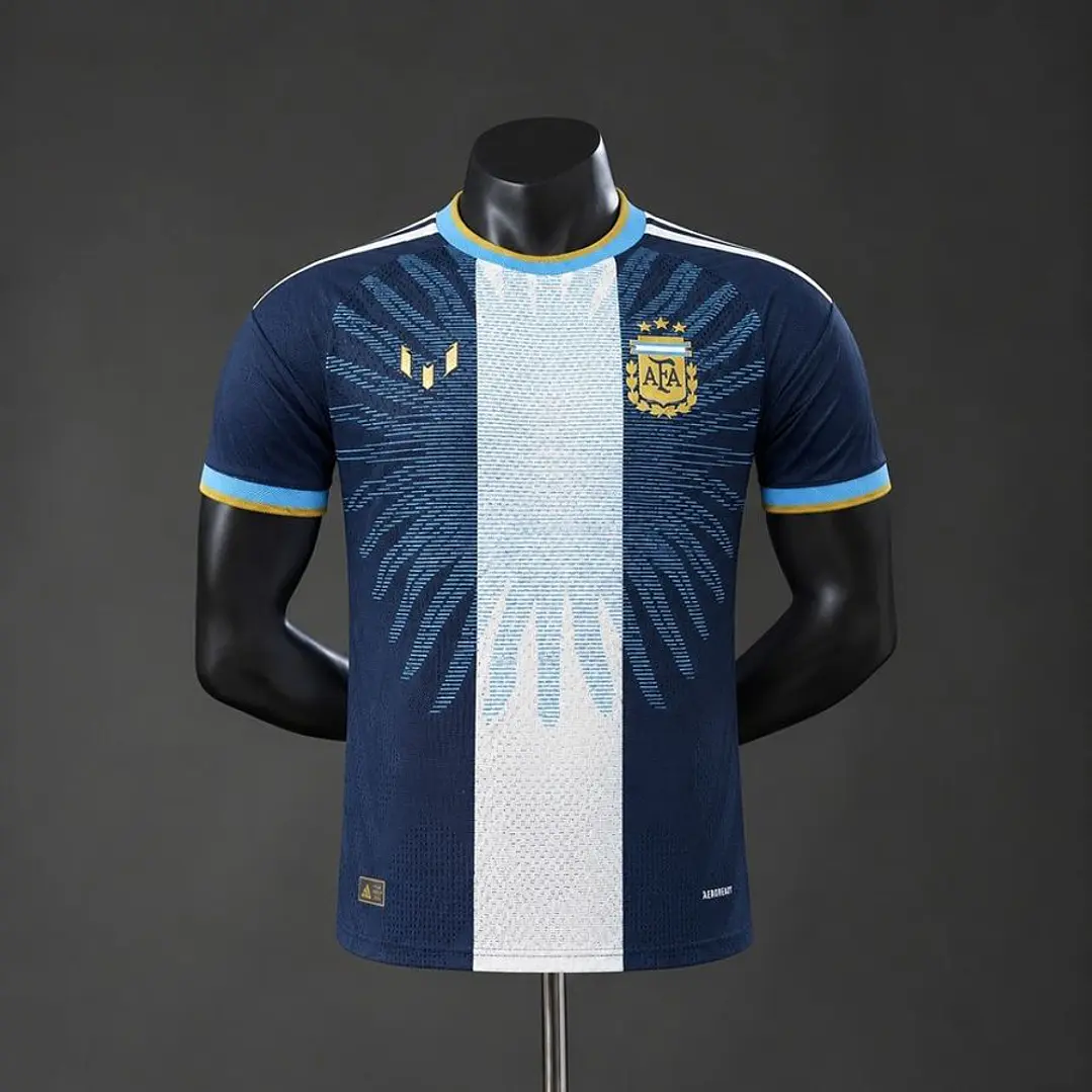 CAMISA ARGENTINA 2026 EDIÇÃO ESPECIAL, Azul marinho e branca, Versão Jogador Slim Fit 1