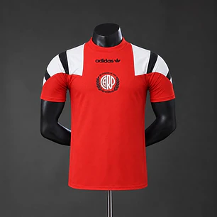 CAMISA RIVER PLATE 26/27 EQT RETRÔ, Vermelha, Versão Jogador Slim Fit