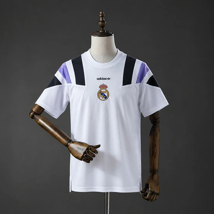 CAMISA REAL MADRID 26/27 EQT RETRÔ, Branca 1
