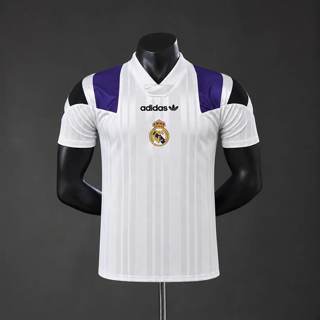 CAMISA REAL MADRID 26/27 EQT RETRÔ, Branca, Versão Jogador Slim Fit 1