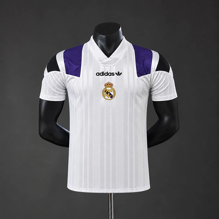 CAMISA REAL MADRID 26/27 EQT RETRÔ, Branca, Versão Jogador Slim Fit 1