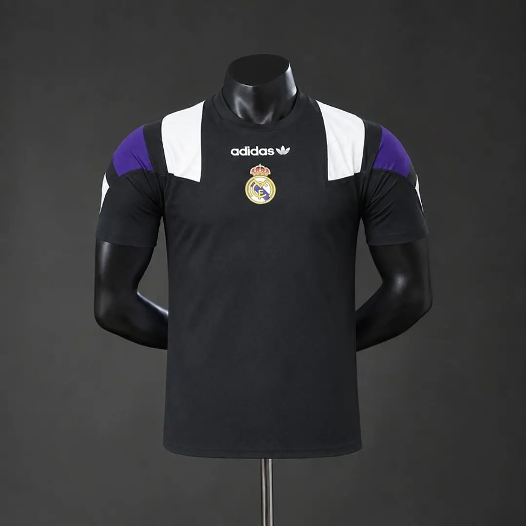 REAL MADRID 26/27 EQT RETRO SHIRT, Black, Player Version Slim Fit 1