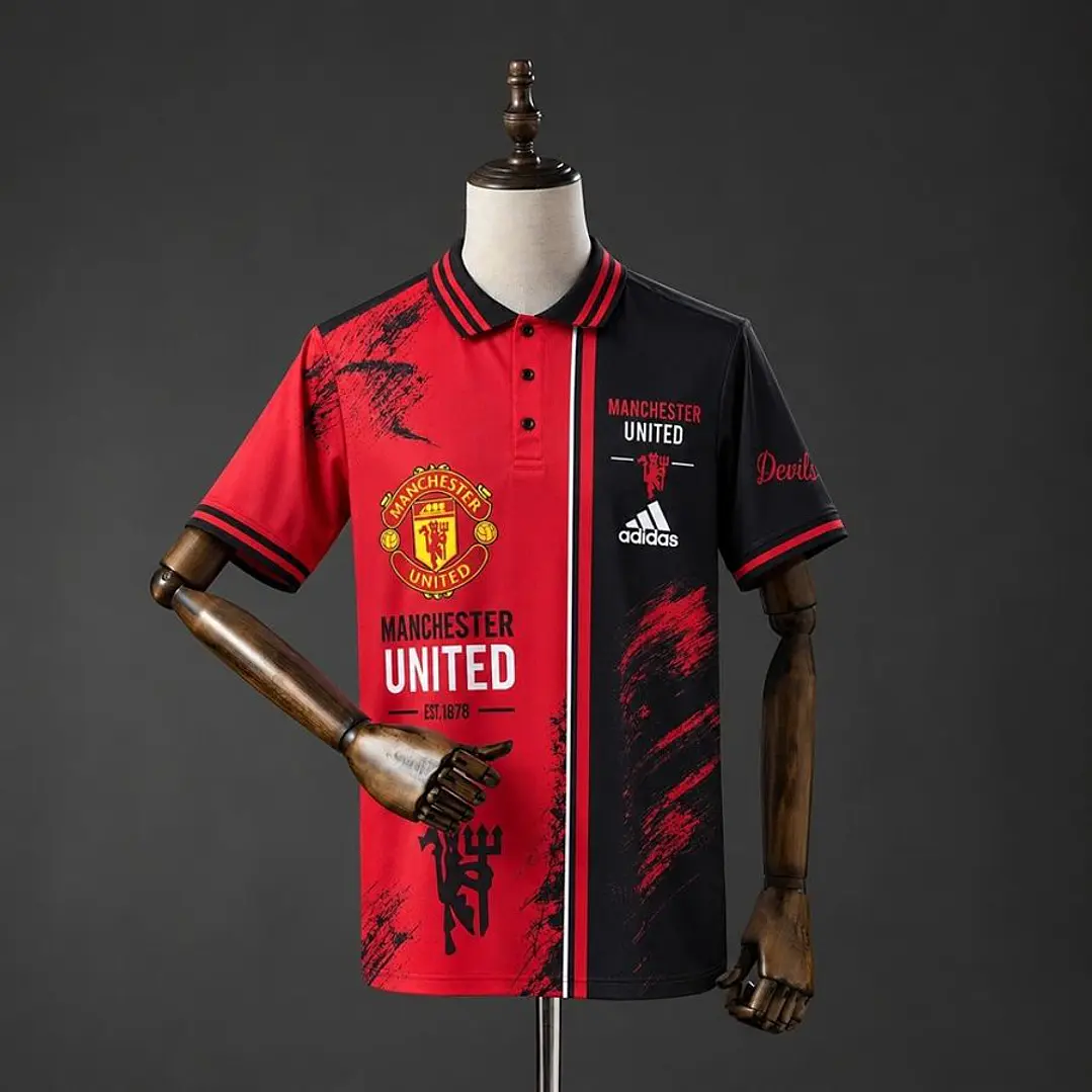 CAMISA MANCHESTER UNITED 26/27 EDIÇÃO ESPECIAL, Vermelha e preta 1