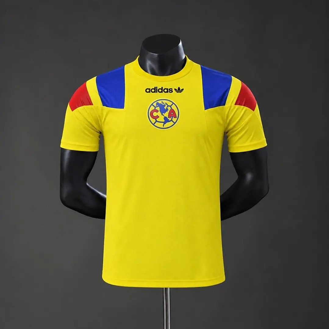 CAMISA CLUB AMÉRICA 26/27 EQT RETRÔ, Amarela, Versão Jogador Slim Fit 1