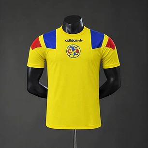 CAMISA CLUB AMÉRICA 26/27 EQT RETRÔ, Amarela, Versão Jogador Slim Fit