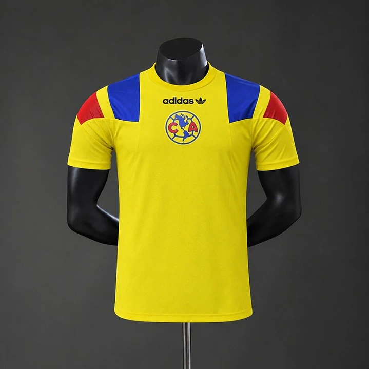 CAMISA CLUB AMÉRICA 26/27 EQT RETRÔ, Amarela, Versão Jogador Slim Fit 1