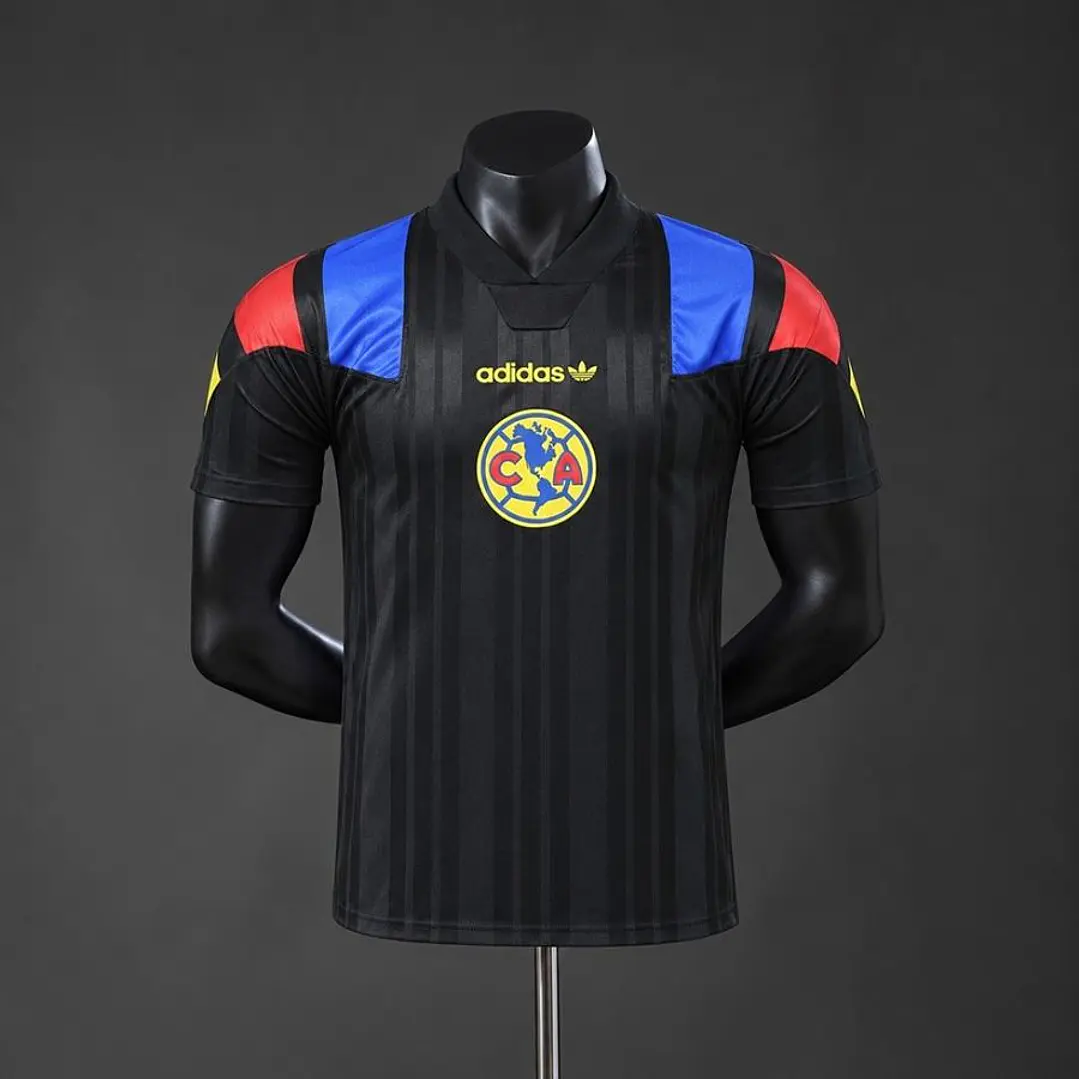 CAMISA CLUB AMÉRICA 26/27 EQT RETRÔ, Preta, Versão Jogador Slim Fit 1