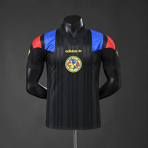CAMISA CLUB AMÉRICA 26/27 EQT RETRÔ, Preta, Versão Jogador Slim Fit