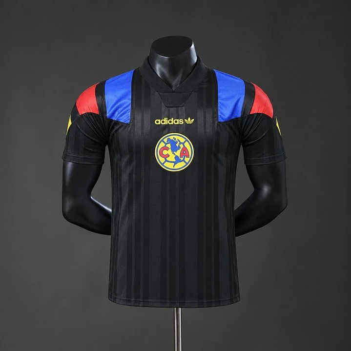 CAMISA CLUB AMÉRICA 26/27 EQT RETRÔ, Preta, Versão Jogador Slim Fit 1