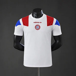 CAMISA BAYERN DE MUNIQUE 26/27 EQT RETRÔ, Branca, Versão Jogador Slim Fit