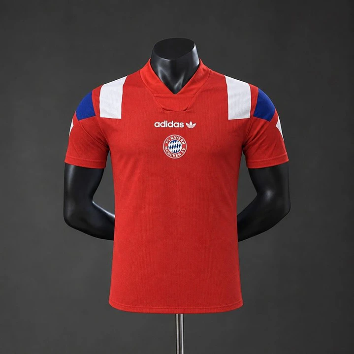 CAMISA BAYERN DE MUNIQUE 26/27 EQT RETRÔ, Vermelha, Versão Jogador Slim Fit 1