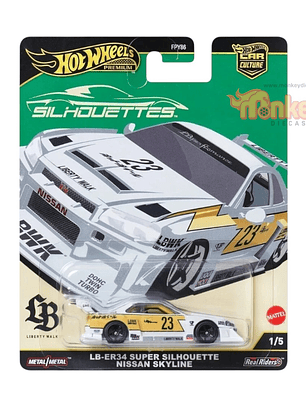 LB-ER34 Super Silhouette Nissan Skyline - hot wheels premium 