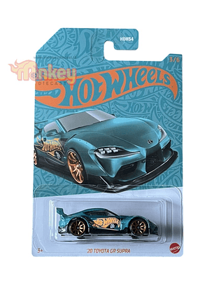 20 toyota GR supra  hot wheels 2024 - perla y cromo