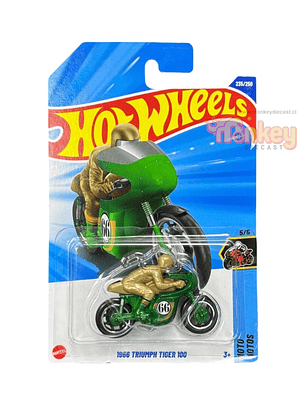 1966 triumph tiger 100 TH regular hot wheels 2025