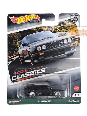 92 bmw M3 - hot wheels premium - moder clasic detalle minimo