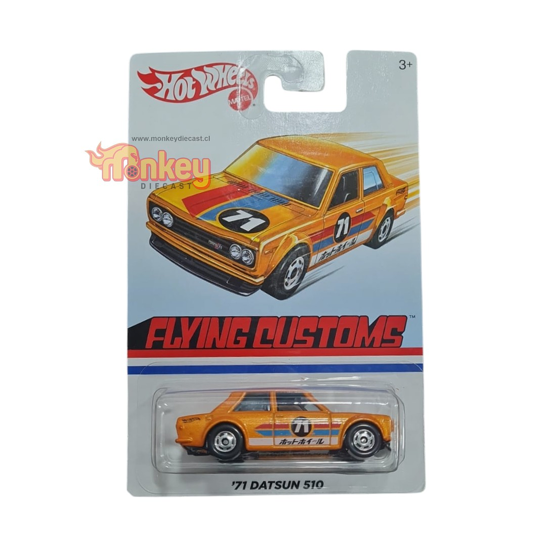 71 Datsun 510  - hot wheels 2019 flying customs 1