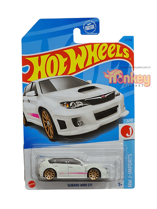 Subaru WRX STI blanco- Hot Wheels 2023 u.s.a