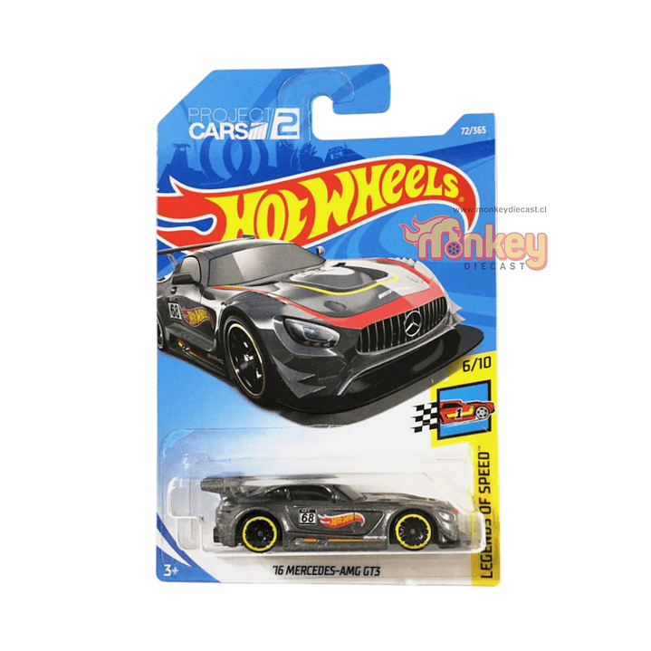 16 Mercedes amg gt3 - hot wheels 2018 1