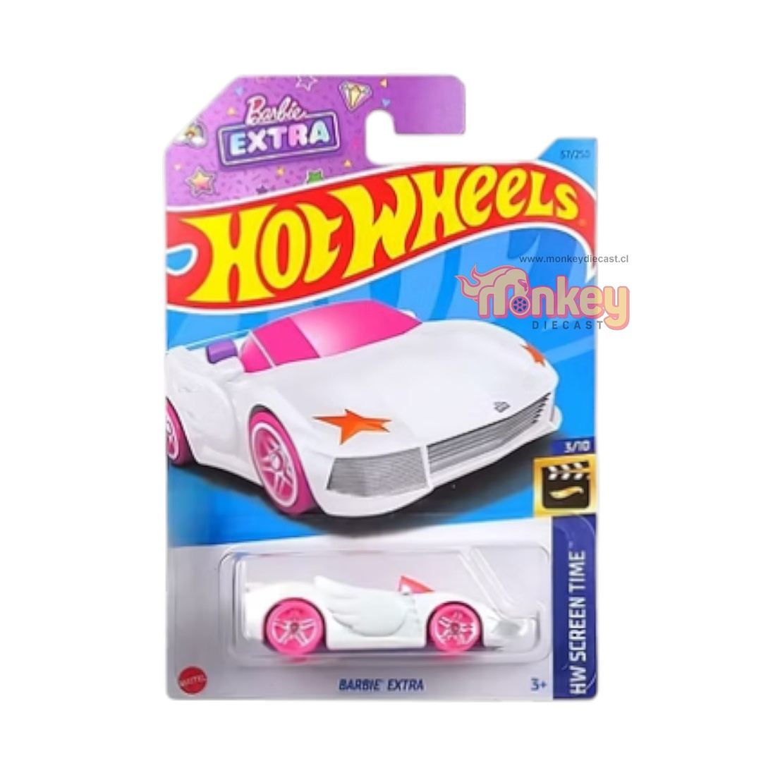 barbie extra - hot wheels 2021 - blanco 1
