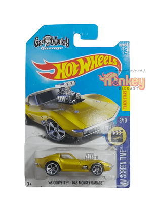 68 corvette Gas monkey garage - hot wheels 2015 (detalles)