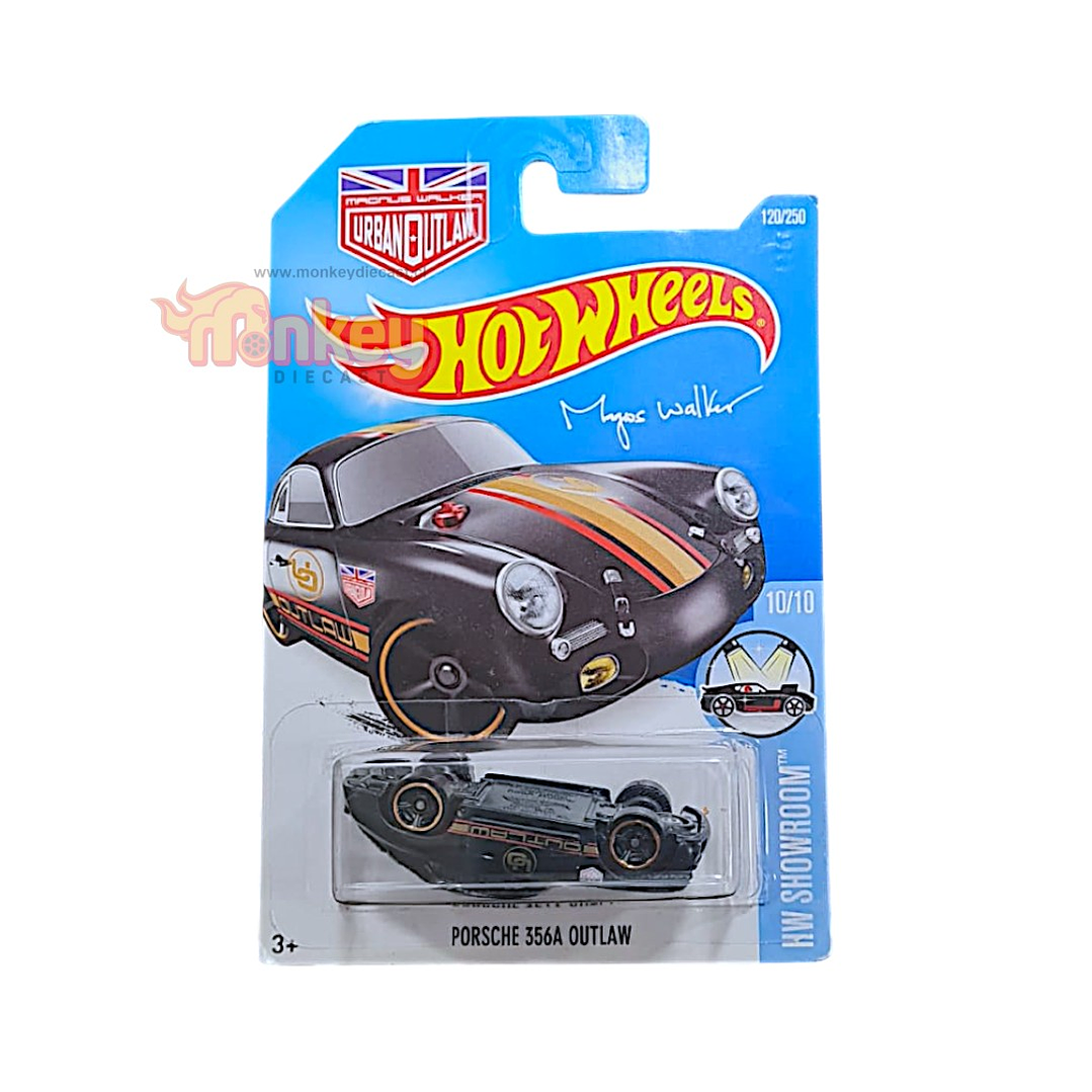 Porsche 356A outlaw- hot wheels 2014 negro 1