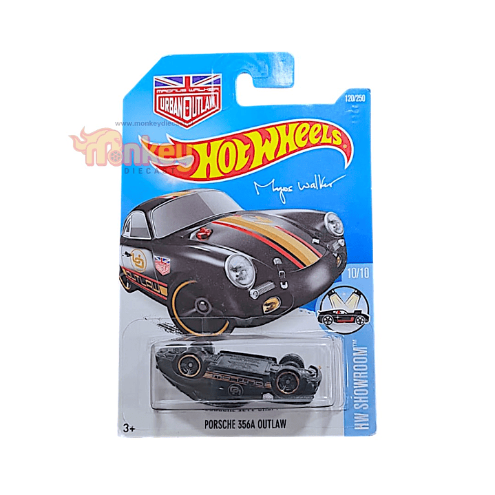 Porsche 356A outlaw- hot wheels 2014 negro 1