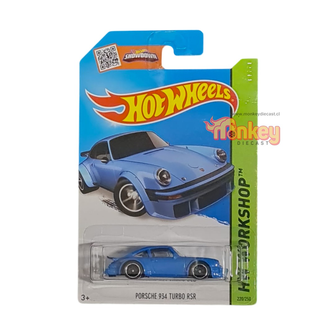 Porsche 934 turbo RSR celeste - hot wheels 2015 1