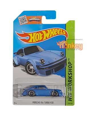 Porsche 934 turbo RSR celeste - hot wheels 2015