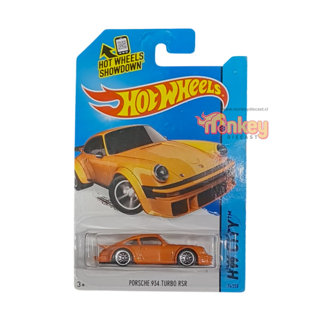 Porsche 934 turbo RSR naranjo - hot wheels 2013 1