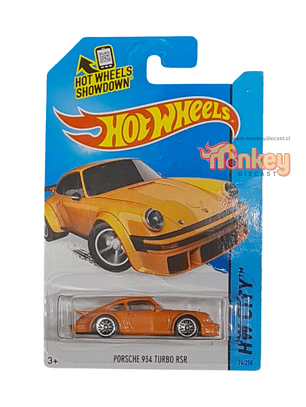 Porsche 934 turbo RSR naranjo - hot wheels 2013