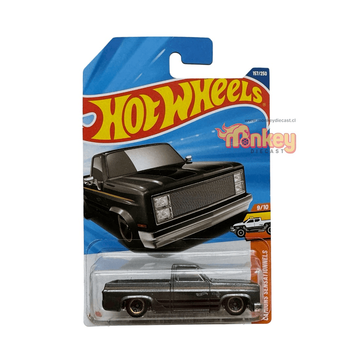 83 chevy silverado gris - hot wheels 2025 1