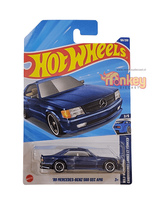 89 mercedes benz 560 sec amg - hot wheels 2025