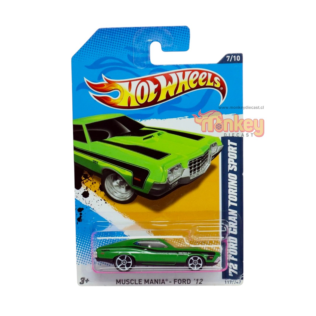 72 Ford gran torino sport - hot wheels 2012 1